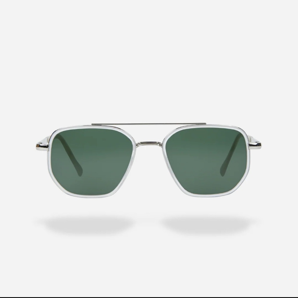 {GLASSTHEORY} Monroe Crystal Palm Polarized Sunglasses